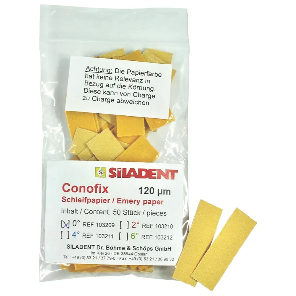 SILADENT Conofix - Packung 50 Stück 0°, 120 µm