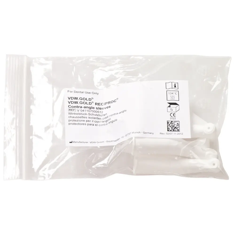 VDW.GOLD® RECIPROC® Winkelstück Schutzhülle - Packung 5 Stück
