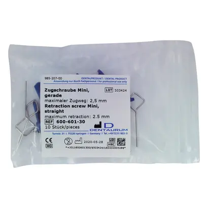 Dentaurum GmbH & Co. KG Zugschraube Edelstahl mini Pa 10