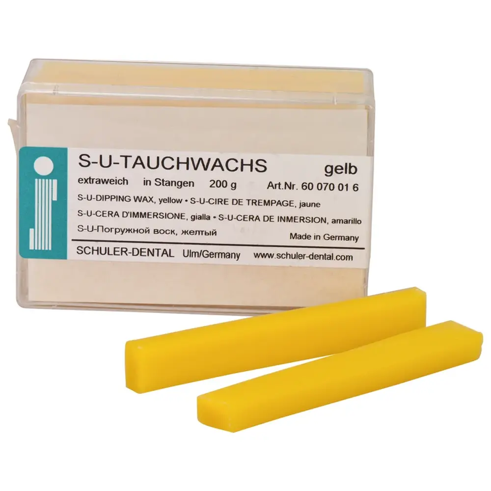 SCHULER-DENTAL S-U-Tauchwachs - Packung 200 g Stück gelb, extra weich