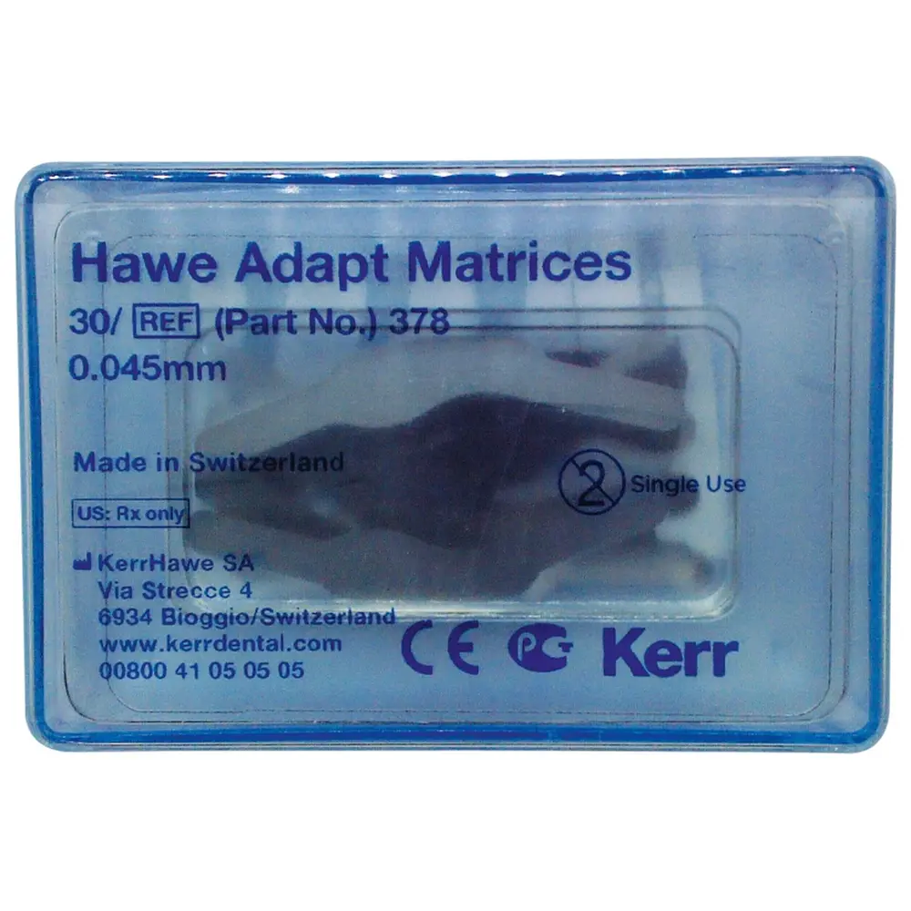 Kerr Adapt™ Matrizen - Nachfüllpackung 30 Stück Stärke 0,045 mm, Form 378