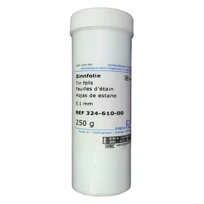 Dentaurum GmbH & Co. KG Zinnfolie L342cm S0,10mm Ro 250g