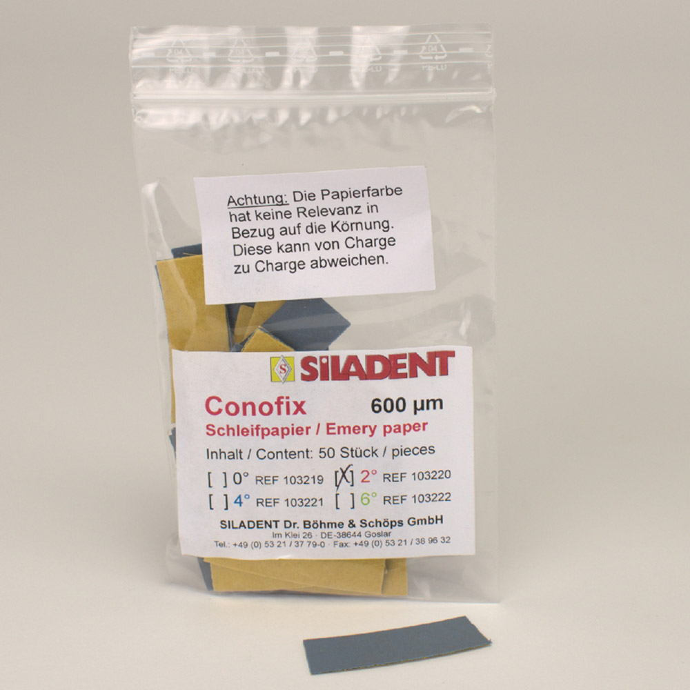 Conofix Schleifpapier 2° 600 50St