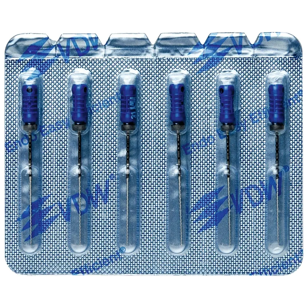 VDW STERILE Hedstroem Feilen - Blisterpackung 6 Stück 31 mm ISO 030