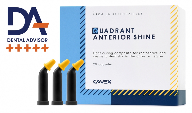 Cavex Quadrant Anterior Shine Kapseln - Farbe A1, 20 x 0,25 g