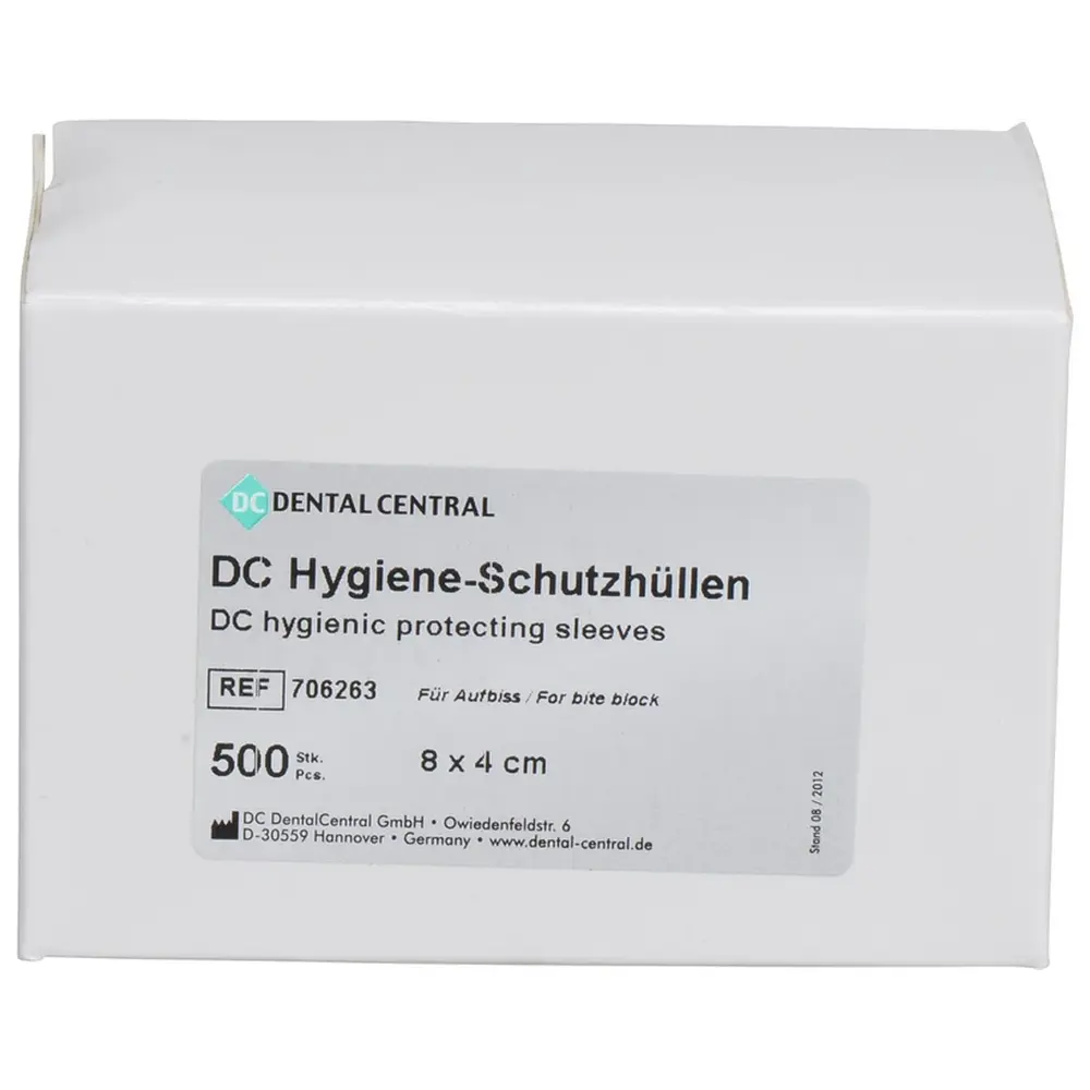 DC Dental Central DC Hygiene-Schutzhüllen - Rolle 500 Stück 8 x 4 cm