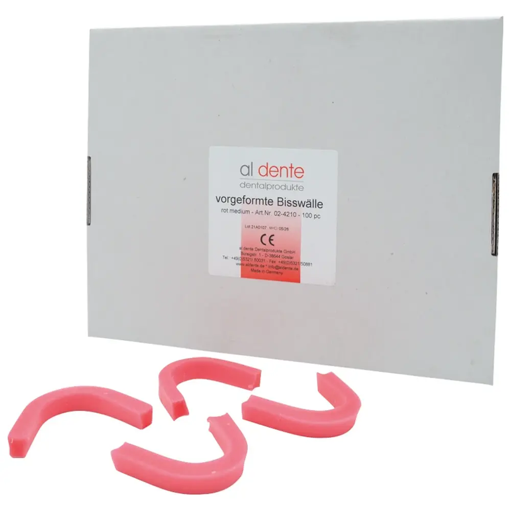 al dente Dentalprodukte Bisswällen - Packung 100 Stück medium