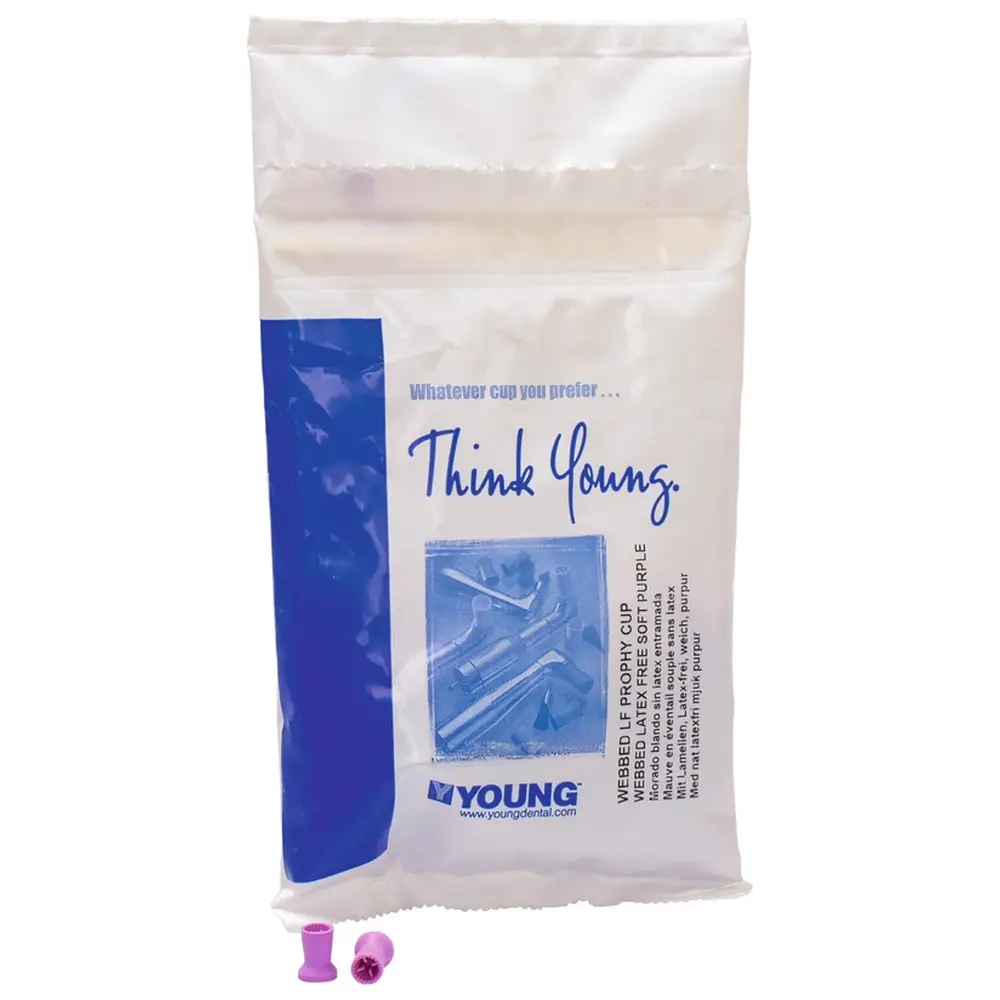 Young Dental Young™ Traditional Web Snap-On - Packung 144 Stück lila, lang, weich