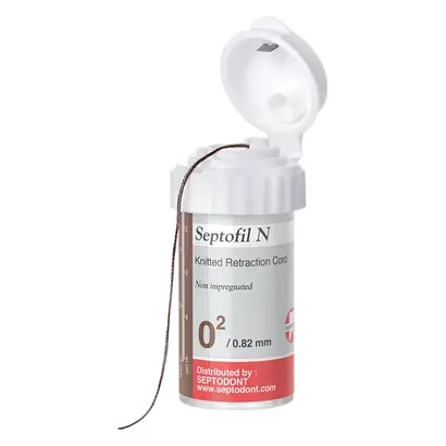 Eastdent Septofil N 02 D0,82mm braun mittel Dose 2,5m