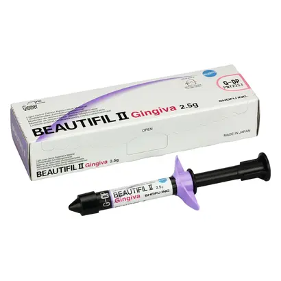 Shofu Inc. Beautifil II Gingiva Gum dark pink Spritze 2,5g