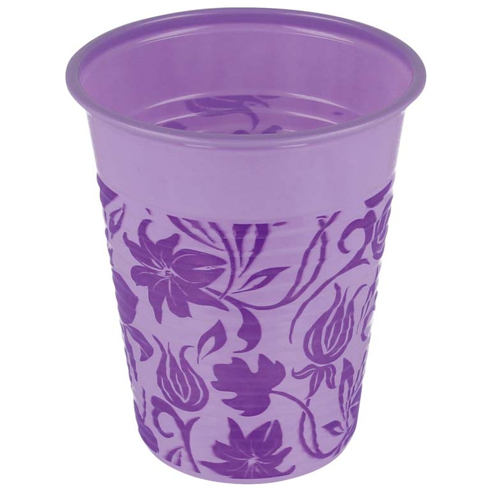 Euronda Monoart® Mundspülbecher Flower - Karton 1.000 Stück lila, 180 ml