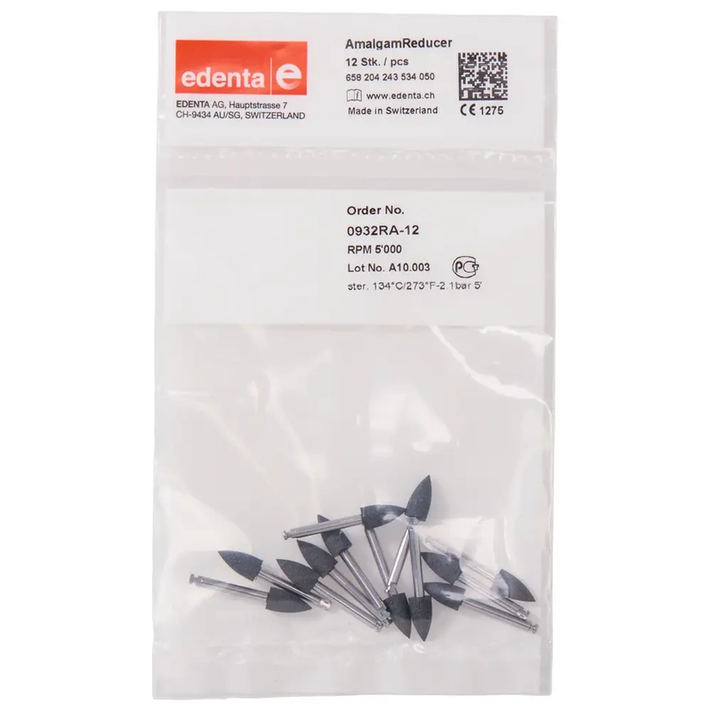 Edenta Amalgam Reducer - Packung 12 Stück RA, Figur 243, 10 mm, ISO 050