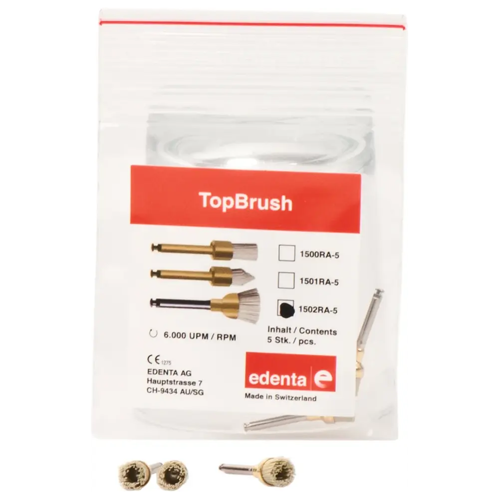 Edenta TopBrush - Packung 5 Stück ISO 070, RA, Kelch
