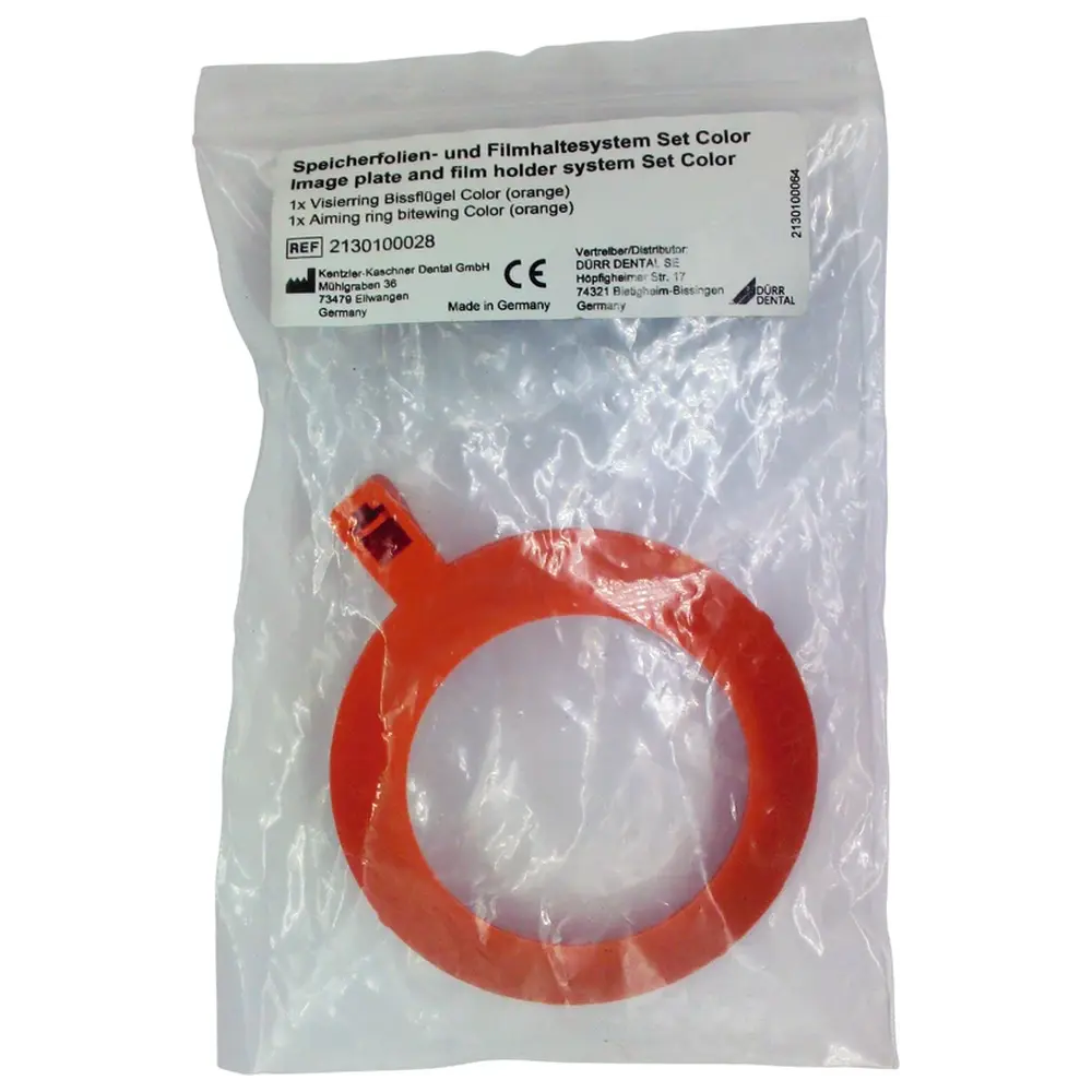 Dürr Dental Speicherfolien/Filmhaltersystem - Stück Visierring für Bissflügel, orange