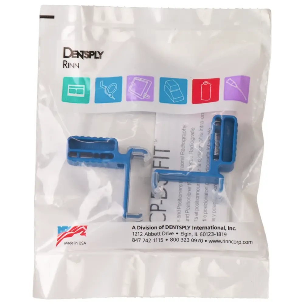 Dentsply Sirona XCP-DS FIT - Packung 2 Aufbissblöcke Frontzahn, dick, blau