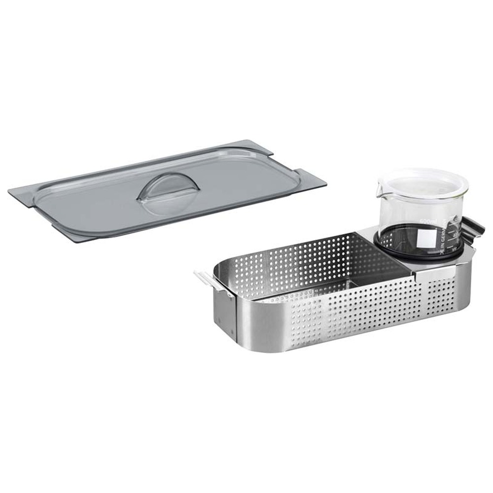 Euronda EUROSONIC 4D Zubehörset - Set 1 Becher, 1 Korb, 1 Deckel, 1 Becherhalter für 1000-600 ml Becher