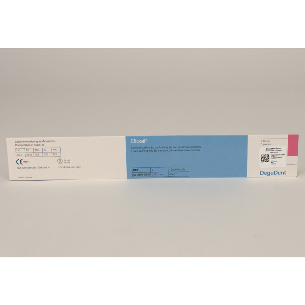 Biosil Laserschweissdraht 5x25cm Pa