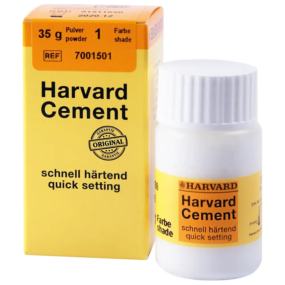 Harvard Dental International Harvard Cement schnell härtend Pulver - Packung 35 g Pulver 1 - weißlich