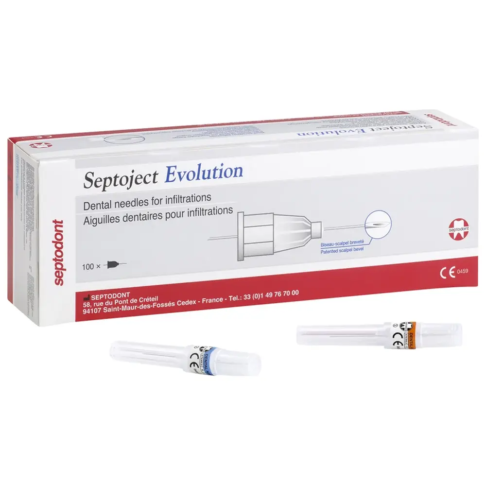 Septodont Septoject Evolution - Packung 100 Stück G27/0,4 - 25 mm