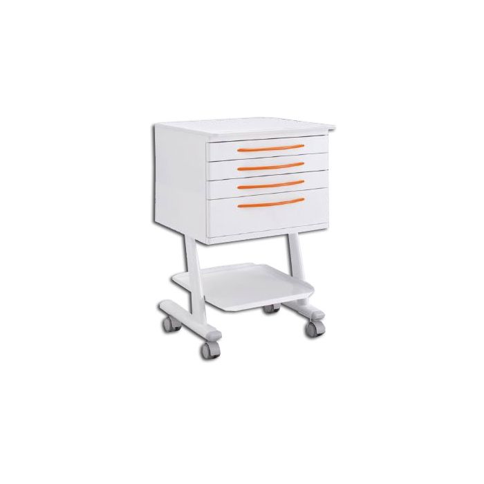 Praxisrollwagen mit Schubladen und Ablagen Praxisrollwagen mit Schubladen und Ablagen