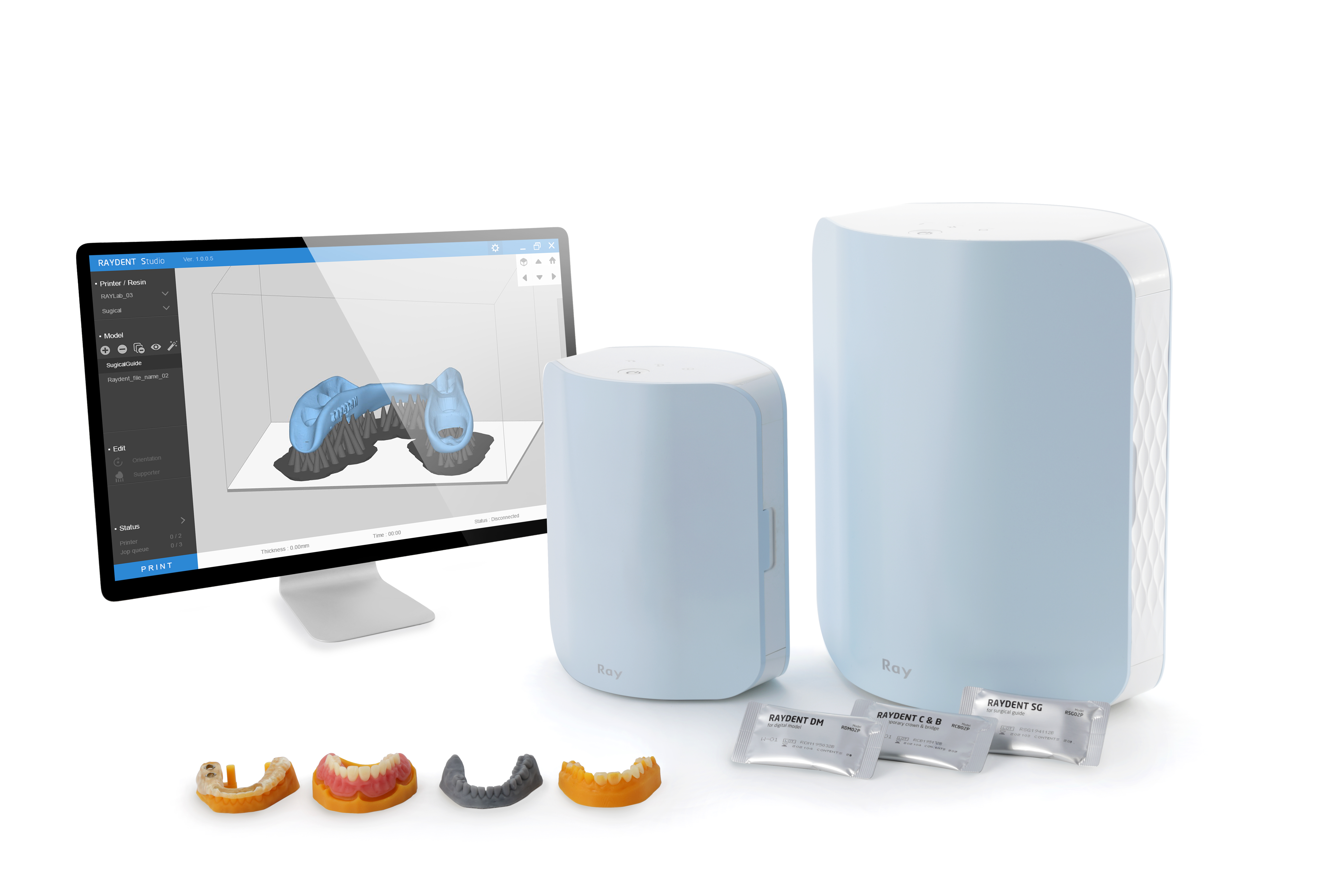 RAYDENT Studio 3D Printer inkl. Software & Curing Unit 1 RAYDENT Studio 3D Printer inkl. Software & Aushärtungsmaschine