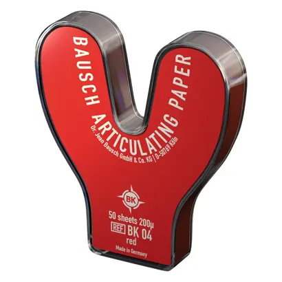 Dr. Jean Bausch GmbH & Co.KG Artikulationspapier 200my rot Hufeisen m.Spender BK4 Pa
