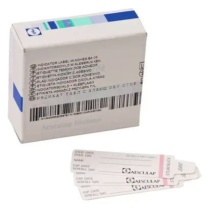 Aesculap AG Indikatorschilder m.Kleberücken JG687 Pa 100