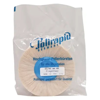 Polirapid Dr. Montemerlo GmbH & Co. KG Rundbürste 32/90mm Ziegenhaar weiß m.KK St