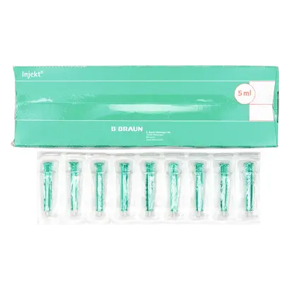 B. Braun Deutschland GmbH & Co. KG Injekt Solo Einmalspritze 5ml zentrisch Lock-Ansatz Pa 100 B. Braun Deutschland GmbH & Co. KG Injekt Solo Einmalspritze 5ml zentrisch Lock-Ansatz Pa 100