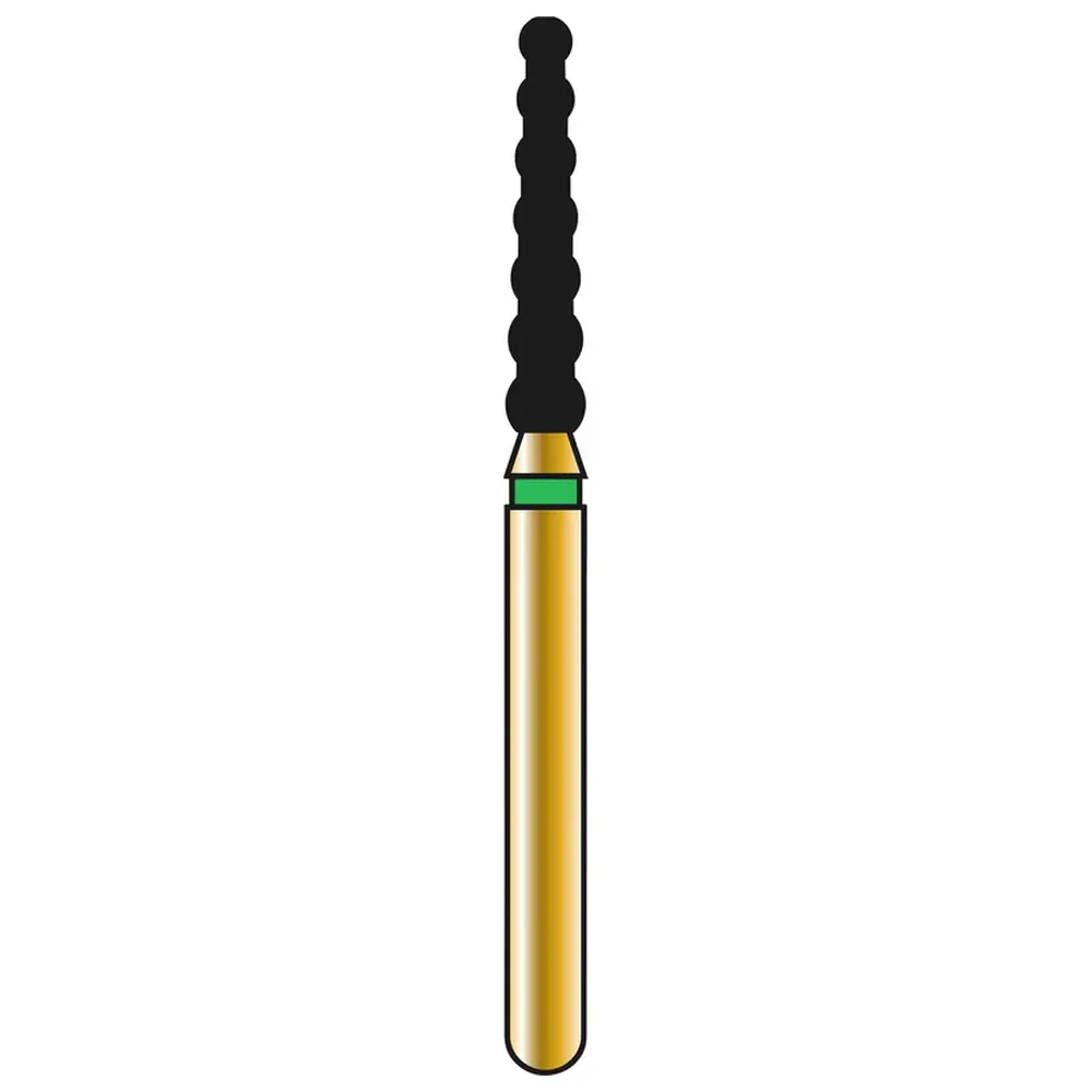 COLTENE DIATECH Diamanten G6055 - Packung 5 Stück grün grob (C), FG, Figur 6055 Zylinder gefurcht, 8 mm, ISO 018
