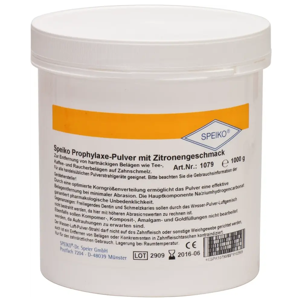 SPEIKO® Prophylaxe-Pulver - Dose 1 kg Zitrone