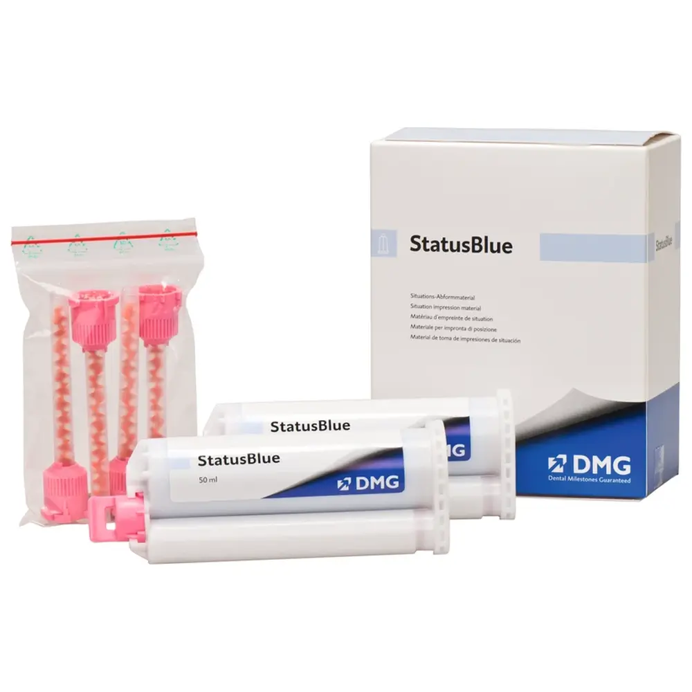 DMG StatusBlue - Packung 2 x 50 ml Doppelkartusche 4:1, 4 Automix-Tips