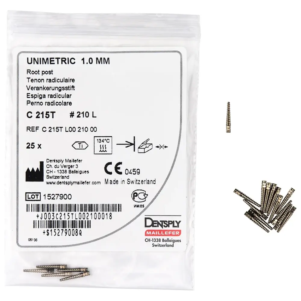 Dentsply Sirona UNIMETRIC Integral - Nachfüllpackung 25 Stück Gr. 210L Titan