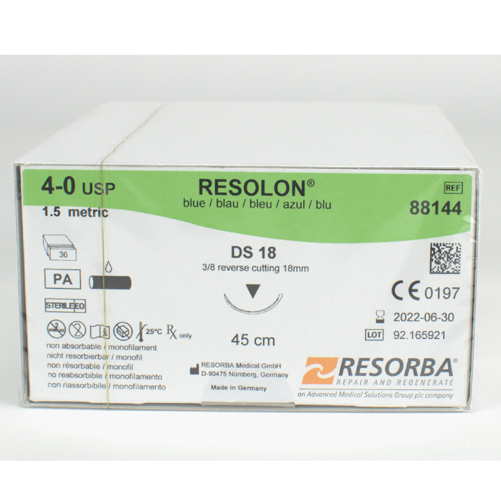 Resolon Monofil blau 4/0 DS18 3Dtz