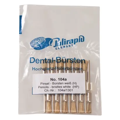 Polirapid Dr. Montemerlo GmbH & Co. KG Pinsel m.HP 104a H Borste weiß Pa 12