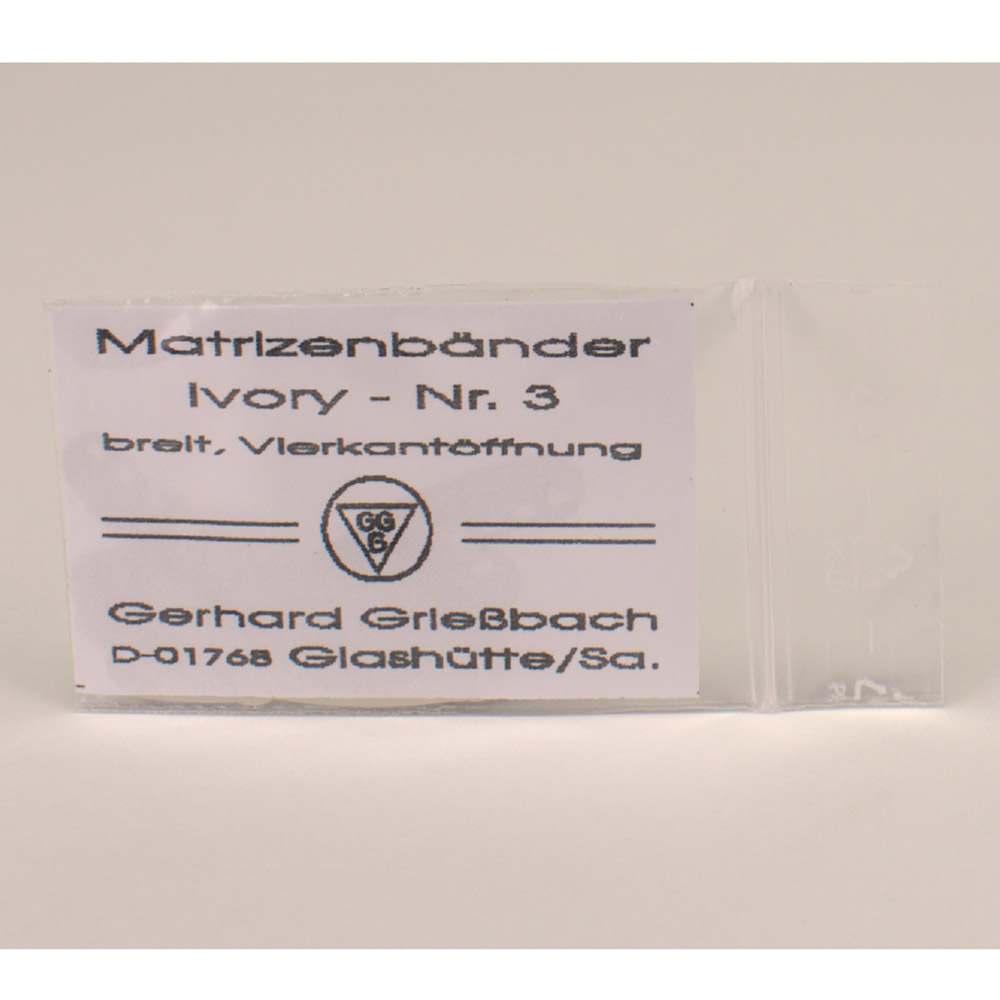 Matrizen Ivory Nr.3 4Kant-Loch Dtz