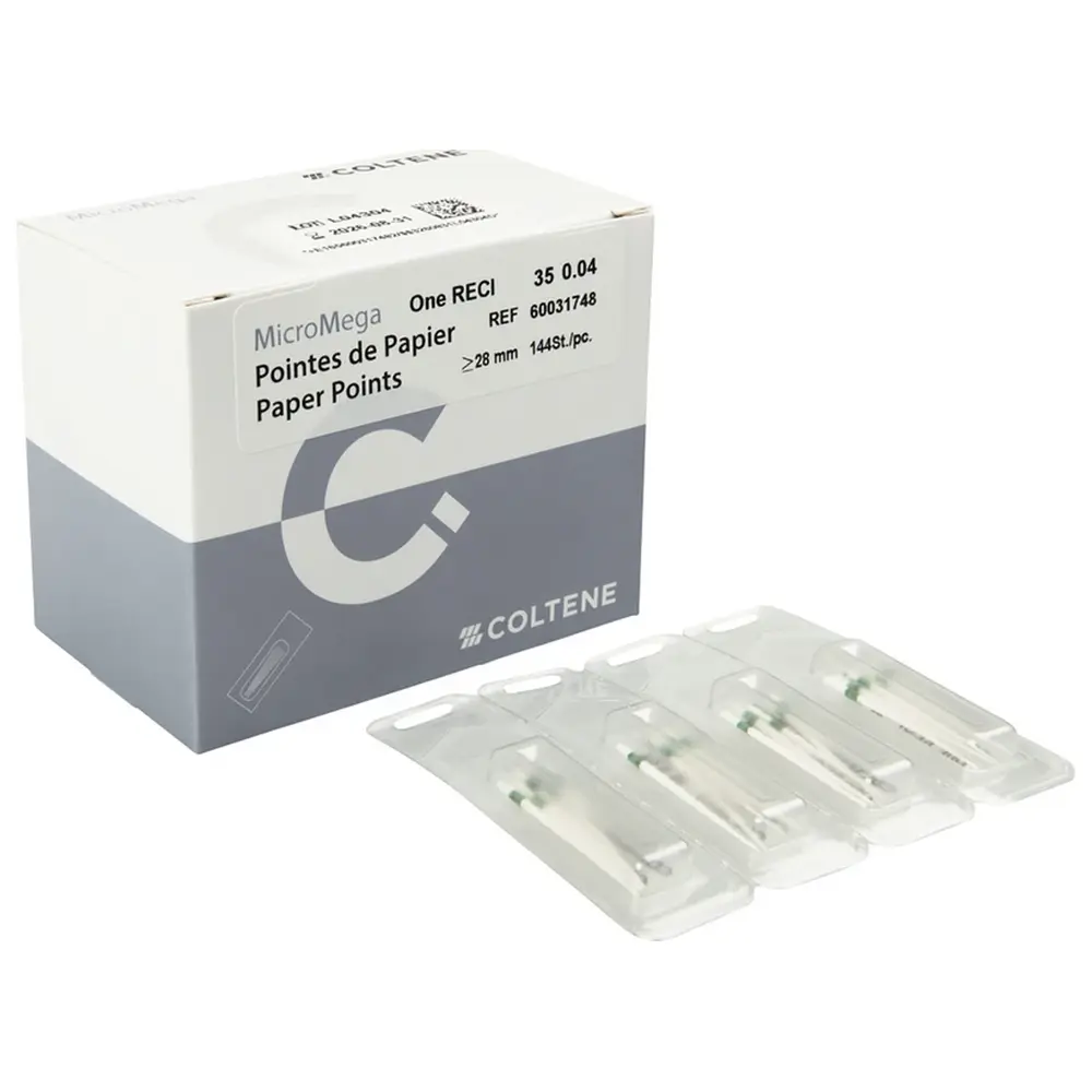 COLTENE One RECI™ Papier-Spitzen - Packung 144 Stück Taper.04 ISO 035