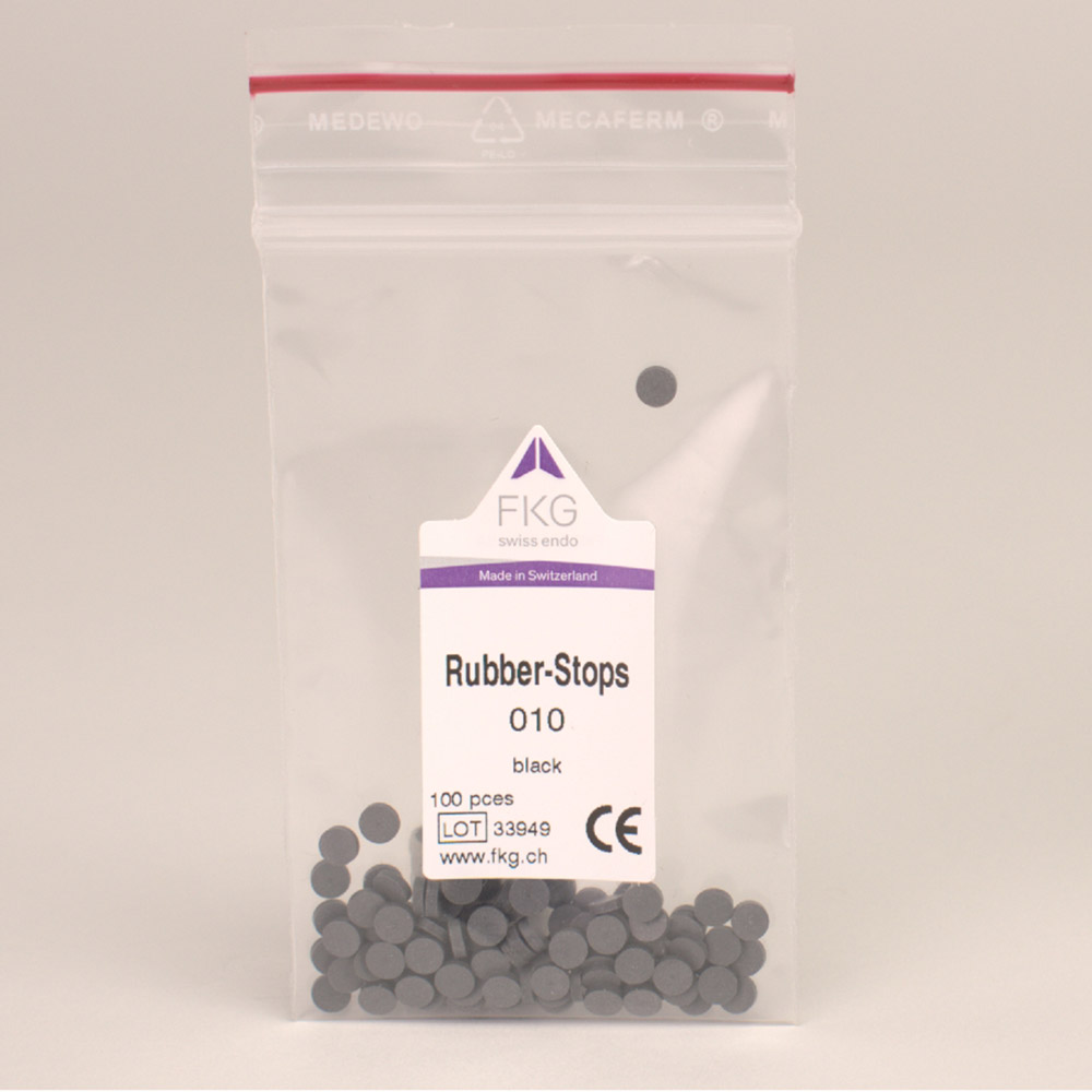 Silikonstopper FKG schwarz 100St