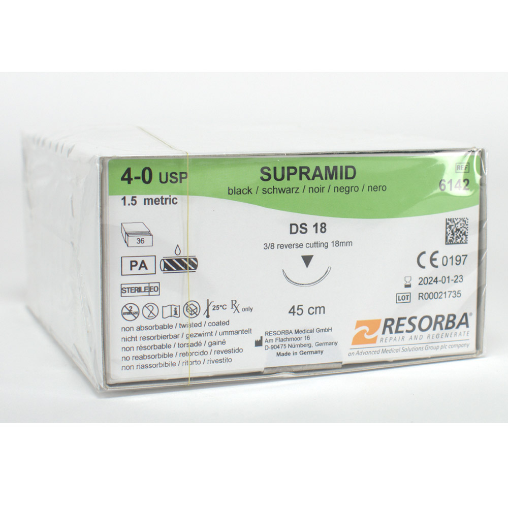 GX33375_Supramid_schwarz_40_DS18__3Dtz Supramid schwarz 4/0 DS18 3Dtz