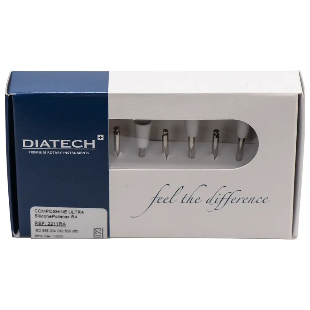 COLTENE DIATECH COMPOSHINE ULTRA - Packung 10 Stück weiß, RA, Figur 030 Kelch, 9,5 mm, ISO 060