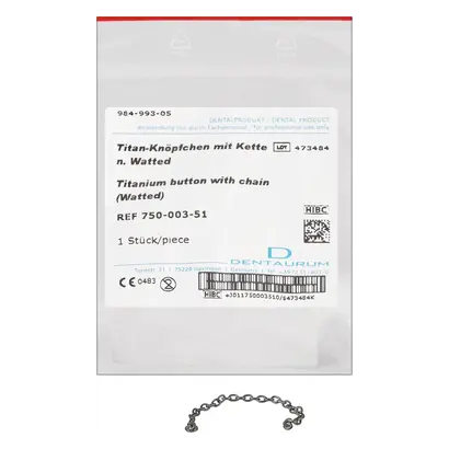 Dentaurum GmbH & Co. KG Titanknöpfchen m.Kette St