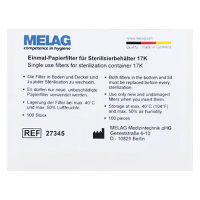 Key Surgical LLC Einmal-Papierfilter f.17K Pa 100
