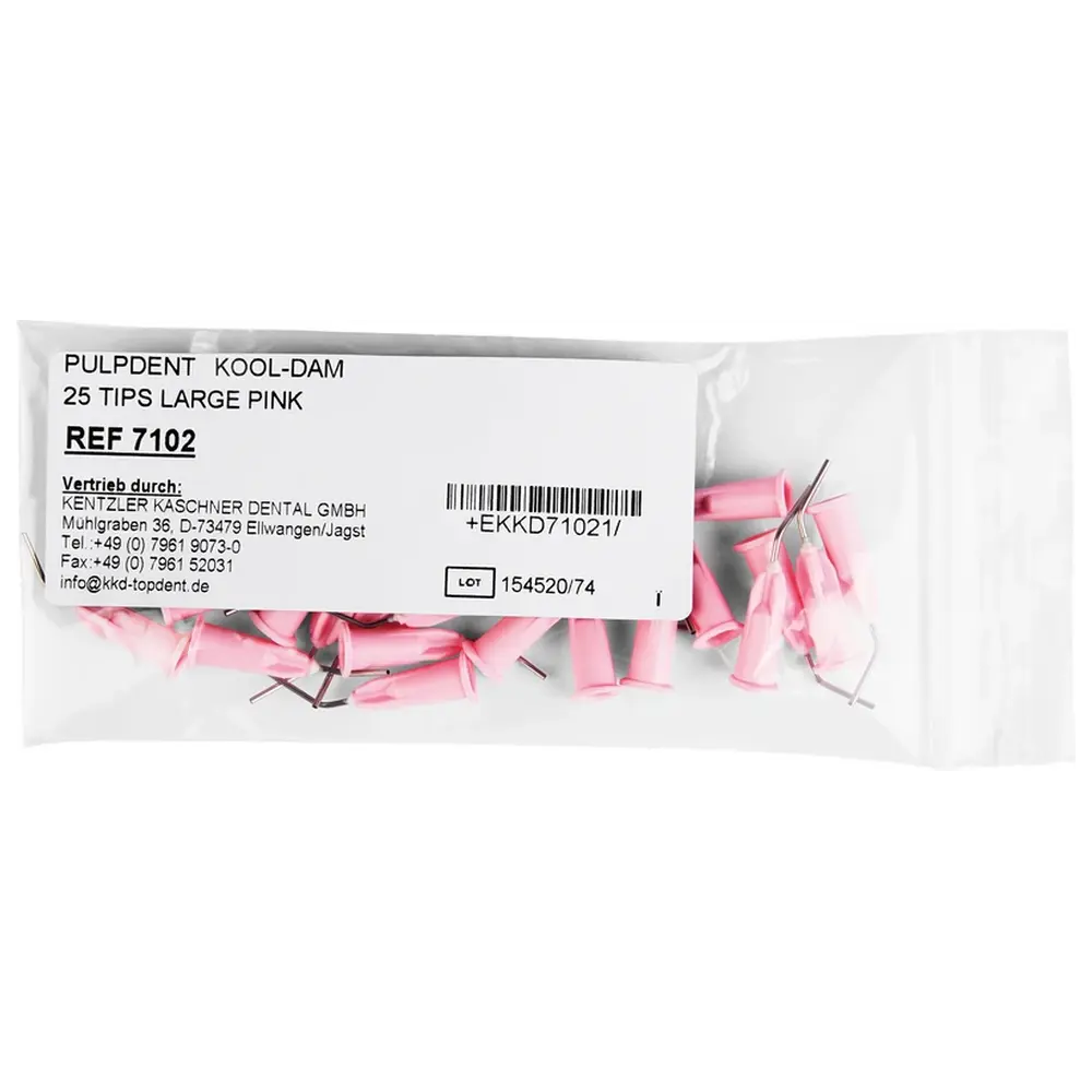 Kentzler-Kaschner KOOL DAM™ - Tips - Packung 25 Stück large, pink Kentzler-Kaschner KOOL DAM™ - Tips - Packung 25 Stück large, pink