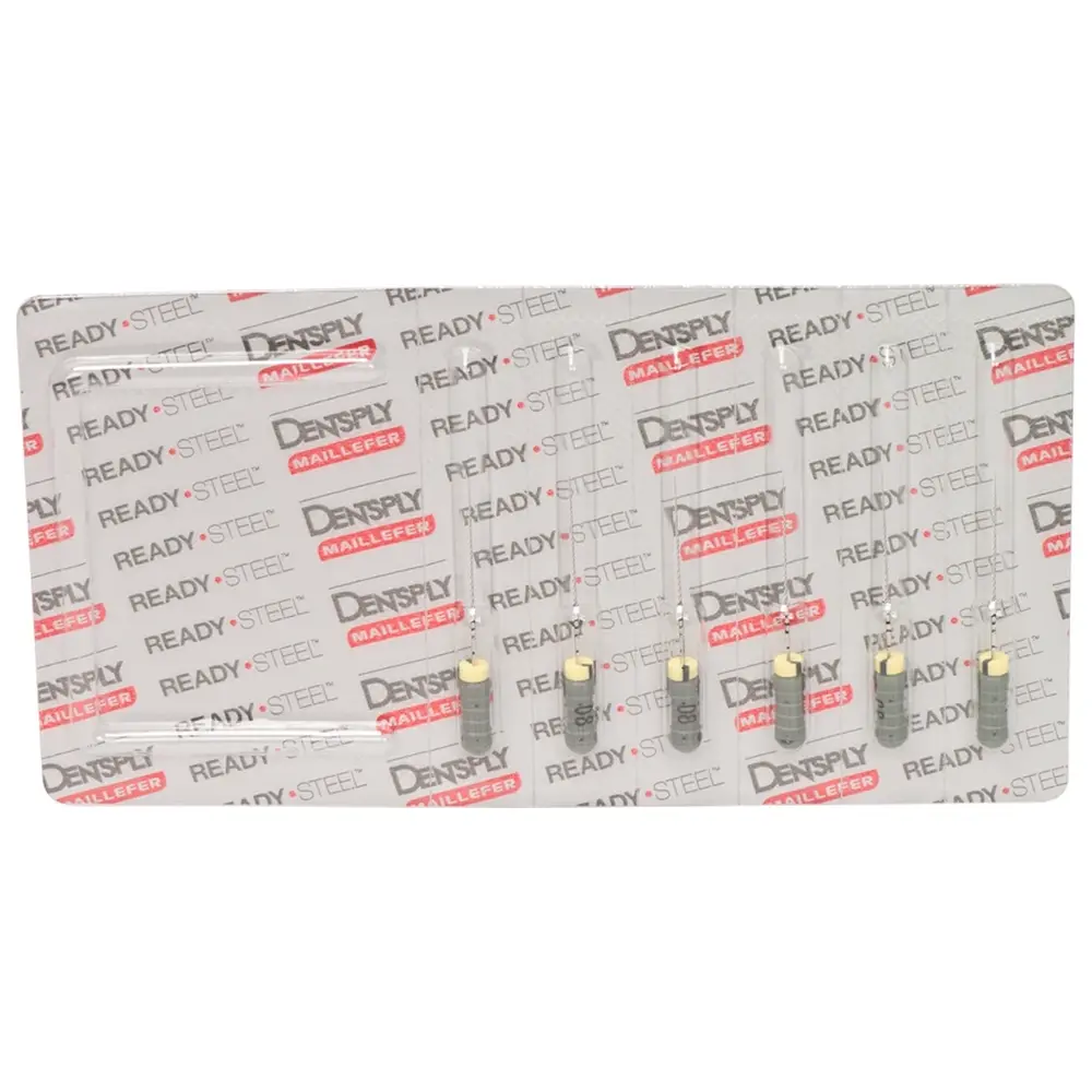 Dentsply Sirona READYSTEEL C+ Files - Packung 6 Stück 25 mm ISO 008