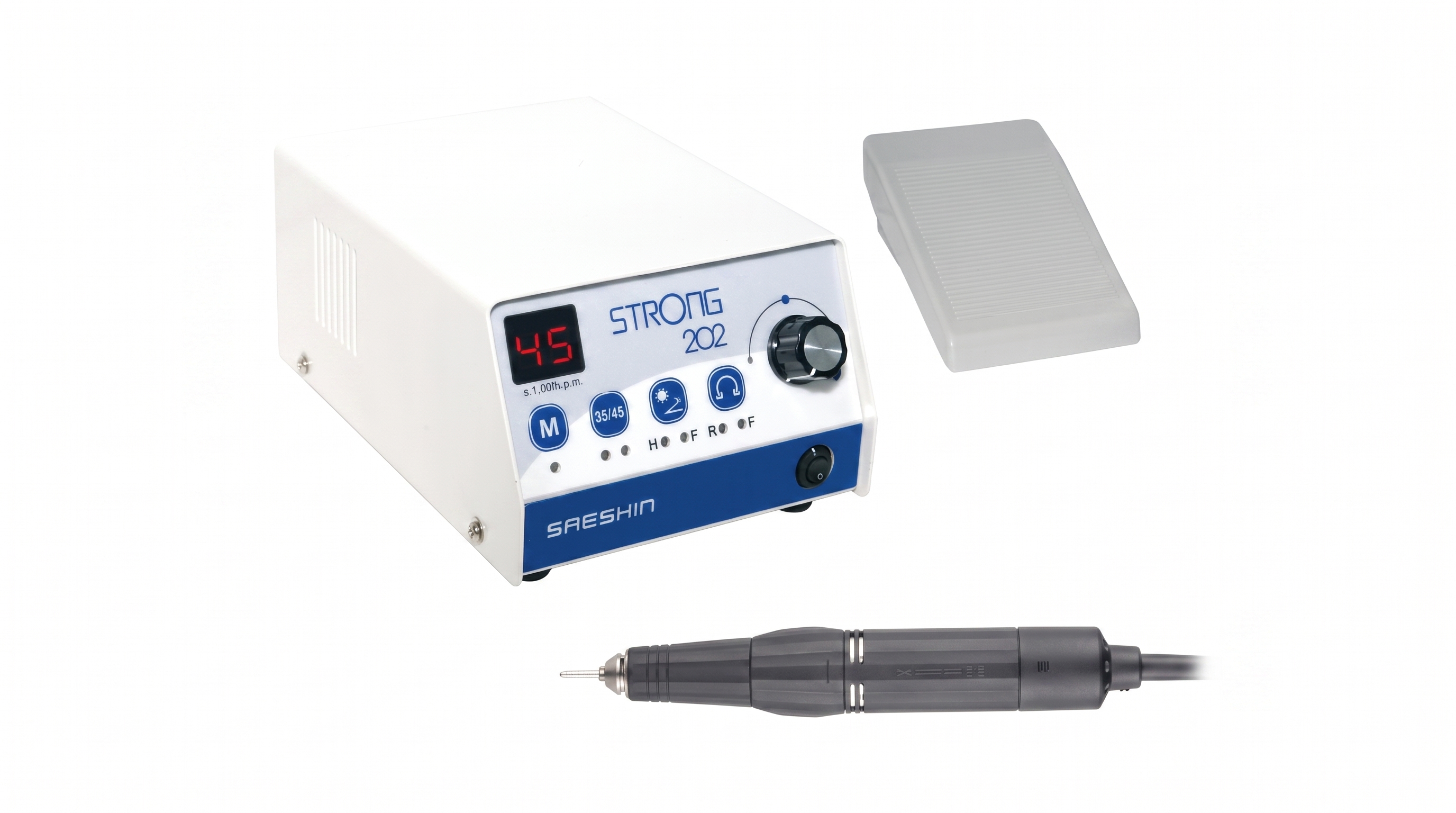 Micromotor mit Handstück STRONG 202/105, LN. 2.35 mm