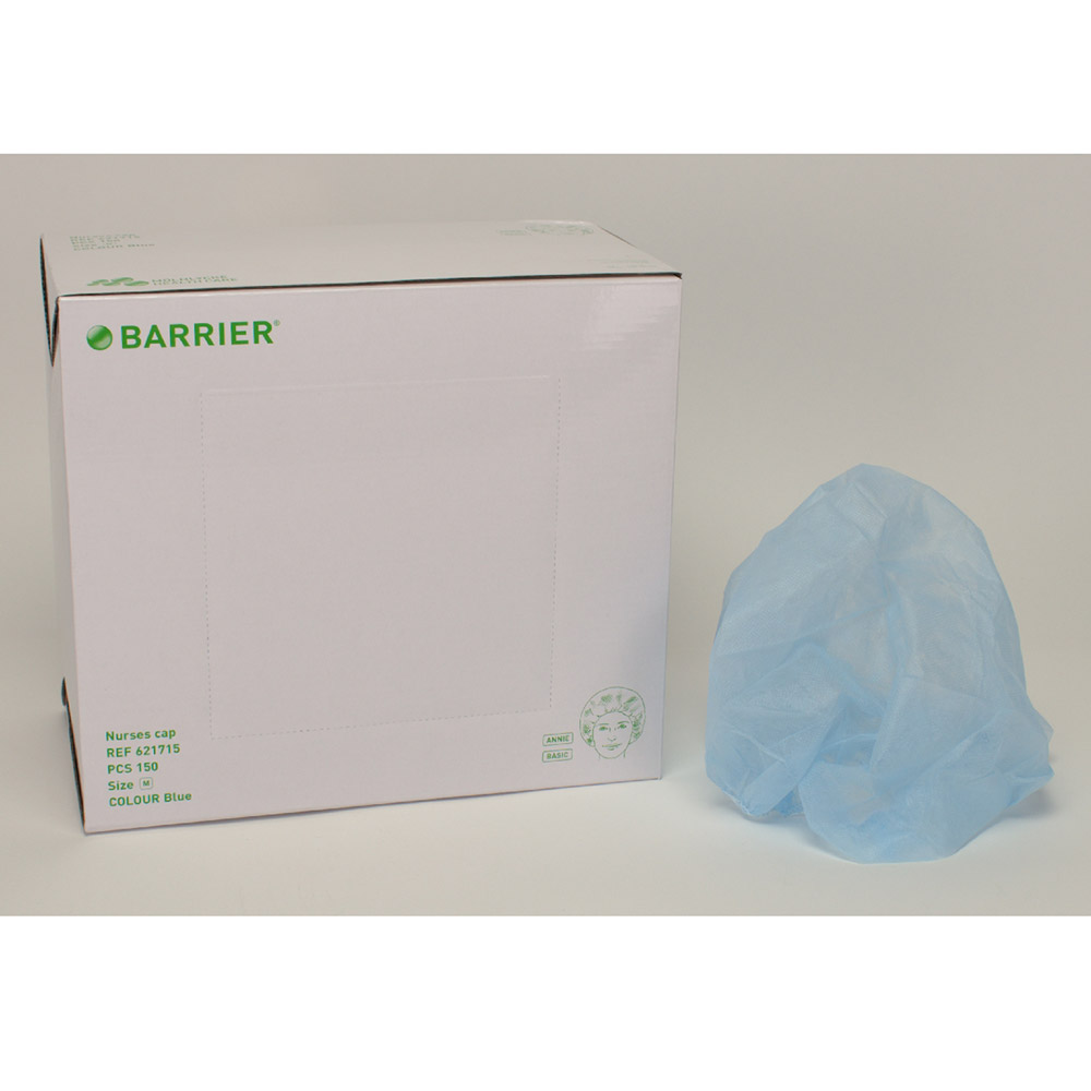 Barrier OP-Haube Annie blau M 150St