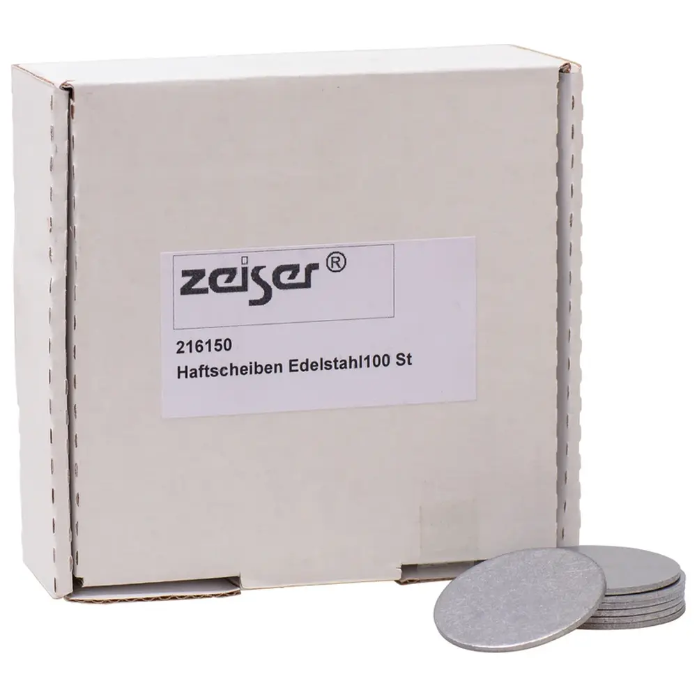 picodent Haftscheiben - Packung 100 Stück, Edelstahl Ø 35 x 1,5 mm picodent Haftscheiben - Packung 100 Stück, Edelstahl Ø 35 x 1,5 mm