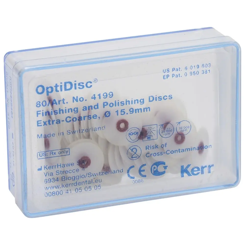 Kerr OptiDisc® - Nachfüllpackung 100 Stück unmontiert, dunkelbraun extra grob, Ø 15,9 m