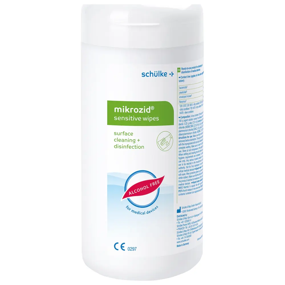 schülke mikrozid® sensitive wipes - Dose 120 Stück