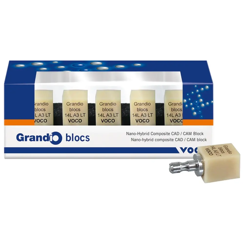 VOCO Grandio® blocs - Packung 5 Stück Gr. 14L, A3 LT